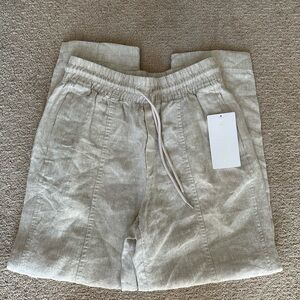 Athleta Beige Linen Pants